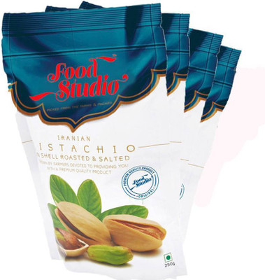 

Food Studio Iranian Pistachios Pack of 4 Pistachios(1 kg, Pouch)