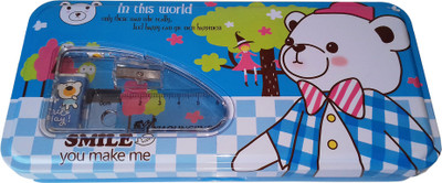 

kidoz kingdom SMILE TEDDY TEDDY PENCIL BOX Art Metal Pencil Box(Set of 1, Multicolor)