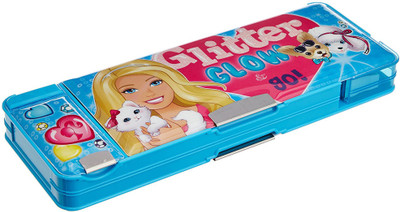 

kidoz kingdom BARBIE BARBIE Art Plastic Pencil Box(Set of 1, Blue)