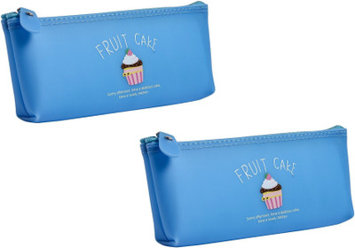 

Uberlyfe 1674-bl Cup Cake Art Plastic Pencil Boxes(Set of 2, Light Blue)