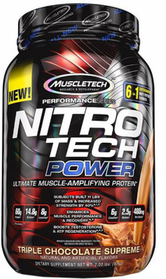 

Muscletech Performance Series Nitrotech Power Whey Protein(907 g, Triple Chocolate Superme)