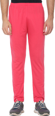 SHAUN Solid Men Pink Track Pants