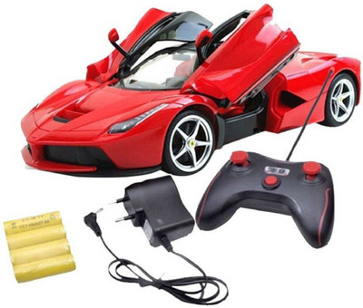 

Amazia Rechargeable Ferrari Style RC Car With Fully Function Doors (1:16 Scale)(Red)