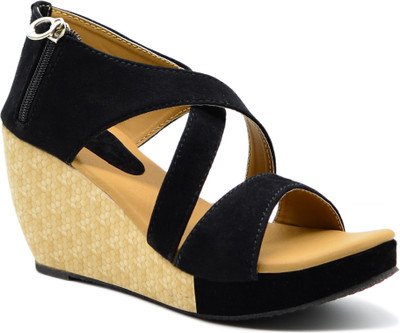 

Myra Women Black Wedges