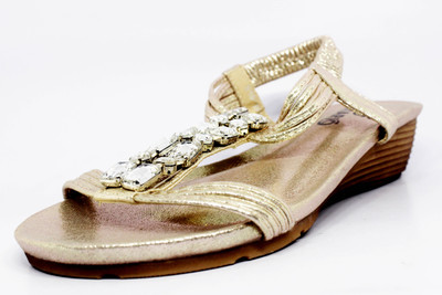 

Vstario Women Gold Flats