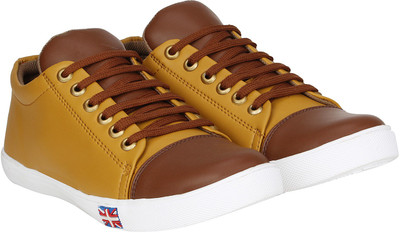 

Kraasa Kick Sneakers For Men(Brown, Yellow, Brown::camel