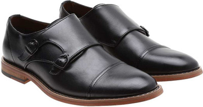 

Call It Spring Monk Strap For Men(Black, Black synthetic