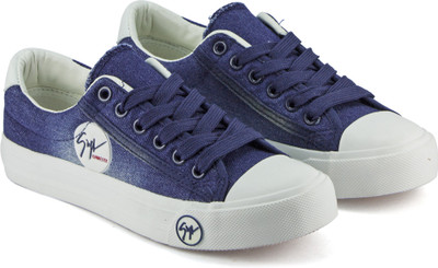 

DeVEE Denim Navy Blue Sneakers For Women(Blue, Navy