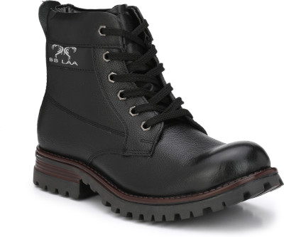 

BB LAA Steel Toe Boots For Men(Black