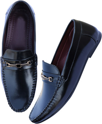 

MOU SLIPON SEMI FORMAL BLACK Casuals For Men(Blue