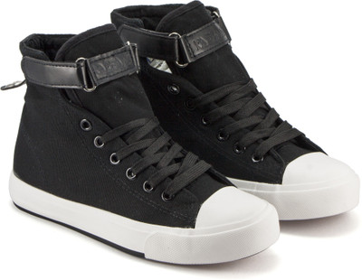

DeVEE All Solid Calipso Trainer Black-White Sneakers For Women(Black, White