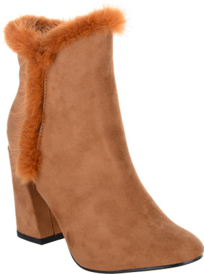 

Shuz Touch Boots For Women(Khaki, Camel