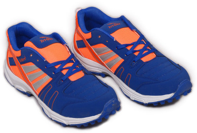 

TRIQER 748 RUBBER STUD CRICKET SHOE Cricket Shoes For Men(Orange, Blue, Multi