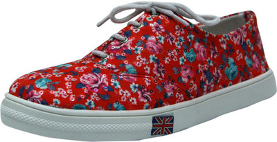 

Sleepzy Canvas Shoes For Women(Red, Dark red
