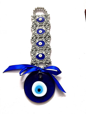 

Numeroastro Feng Shui Hanging Evil Eye For Good Luck For Homes,Offices & Cars Decorative Showpiece - 20 cm(Polyresin, Plastic, Multicolor)