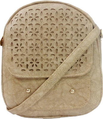 

Panache Women Casual Beige Leatherette Sling Bag
