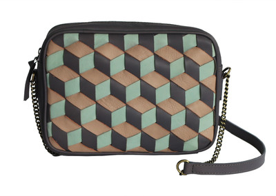 

Gripp Women Casual Grey Genuine Leather Sling Bag