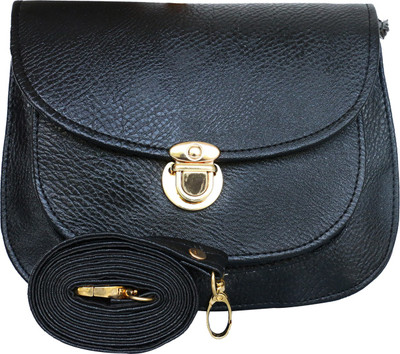 

Fristo Women Casual Black PU Sling Bag