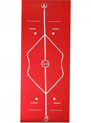 

Soul Mat ALIGN FOR ME 24 X 72 Red 6 mm Yoga Mat, Red;silver