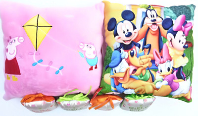 

Aparnas Cute looking peppa pig and disney stuffed plush soft toy love girlCartoon Soft Animal Baby Pillow Stuffed Educational Toy Plush Cotton Neck Pillows Dolls Fun Toys - 35 cm(Multicolor)