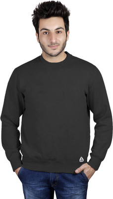 DS WORLD Full Sleeve Solid Men Sweatshirt