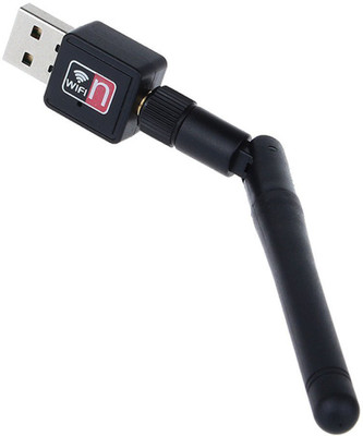

Nero Edge USB WiFi Dongle Wireless Adapter 802.11n/g/b With Antenna for Android/iOS Devices USB Adapter(Black)