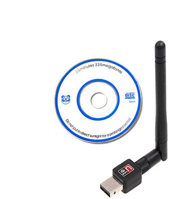 

Nero Edge Wifi USB WiFi Dongle Adapter 802.11n/g/b with Antenna For Tablets & PCs USB Adapter(Black)