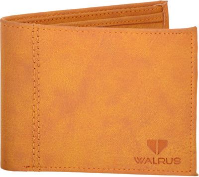 

Walrus Men Beige Artificial Leather Wallet(4 Card Slots)