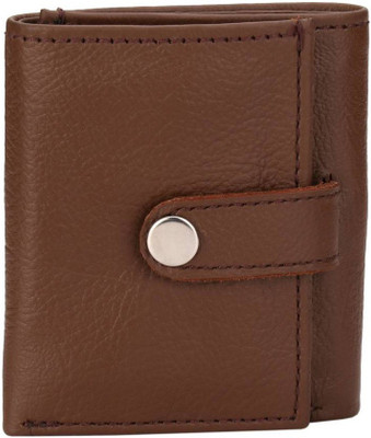 

Alvia Men Brown Genuine Leather Wallet(6 Card Slots), Dark brown color
