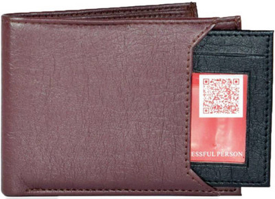 

Wenzest Men Brown Artificial Leather Wallet(5 Card Slots)