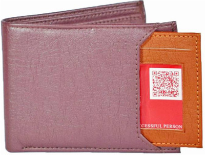 

wenzest Men Purple Artificial Leather Wallet(5 Card Slots)