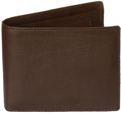 

One Point Collections Men Brown Genuine Leather Wallet(4 Card Slots)