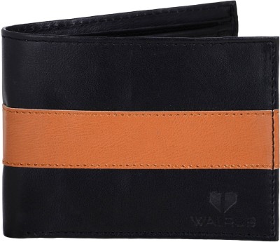 

Walrus Men Multicolor Genuine Leather Wallet(4 Card Slots), Black & brown