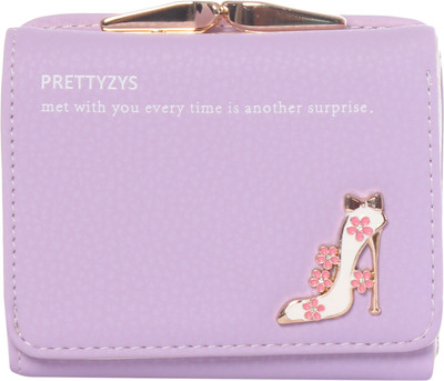 

Pretty Zys Women Evening/Party Purple Artificial Leather Wallet(6 Card Slots)