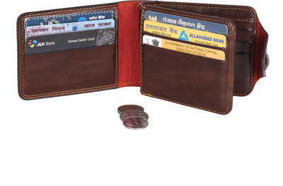 

pocket bazar Men Brown Artificial Leather Wallet(10 Card Slots)