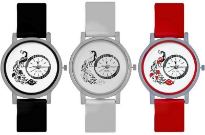 On Time Octus Octus Peacock Dial Combo Of 3-OTP005 Watch  - For Women   Watches  (On Time Octus)