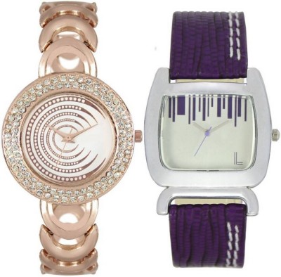 piu collection PC_Lrem_Copper_ Purple_Hot Pack of Two Watch  - For Girls   Watches  (piu collection)