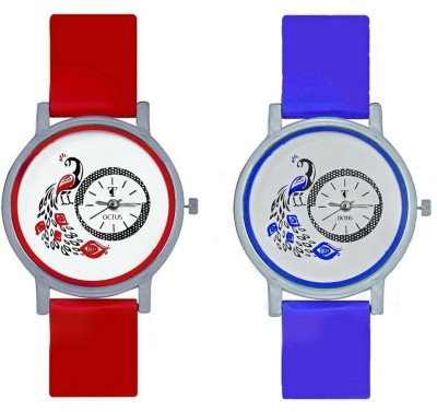 On Time Octus Octus Peacock Dial Combo Of 2-OTP001 Watch  - For Women   Watches  (On Time Octus)