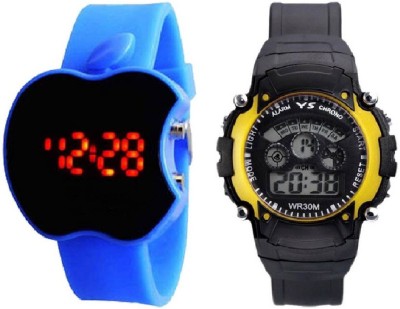 evengreen Apple LED + Silicon Band New Gift Combo Watch - For Boys & Girls Watch  - For Boys & Girls   Watches  (Evengreen)