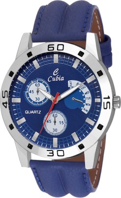 cubia Cb1244 Cubia exclusive Blue Leather Analog Watch For Mens & Boys Watch  - For Men   Watches  (Cubia)