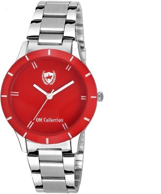 Om Collection Presents beautiful designer red Dial with Silver Bend unique model designer ladies/women/girlswatches_omwt-38 Watch  - For Girls   Watches  (OM Collection)
