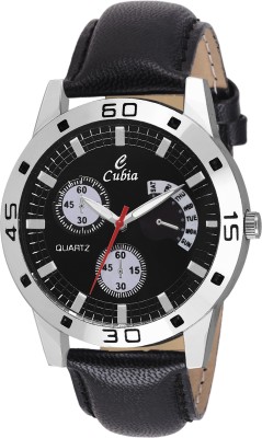 cubia Cb1243 Cubia exclusive Black Leather Analog watch For Boys & Mens Watch  - For Men   Watches  (Cubia)