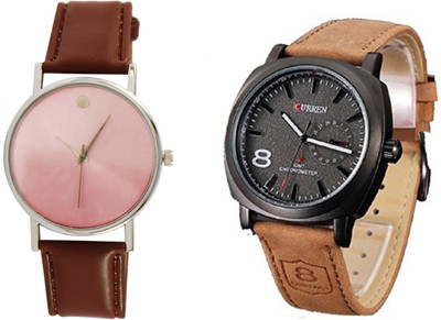 

Talgo New Arrival Festive Season Special TGSDBRC8 Single Diamond Brown And Curren 8 Black Dial Unisex TGSDBRC8 Watch - For Men & Women
