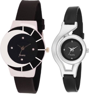 Aaradhya Fashion New Stylist Fashionable Balck Dial & Black Strap Watch  - For Women   Watches  (Aaradhya Fashion)