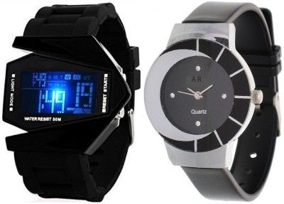 On Time Octus Combo Of Analog Designer Watch For Ladies And Digital Rocket Shape Watch  - For Men & Women   Watches  (On Time Octus)