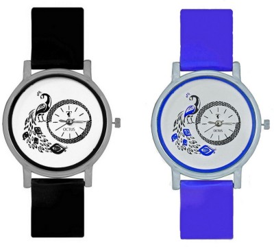 On Time Octus Octus Peacock Dial Combo Of 2-OTP004 Watch  - For Women   Watches  (On Time Octus)