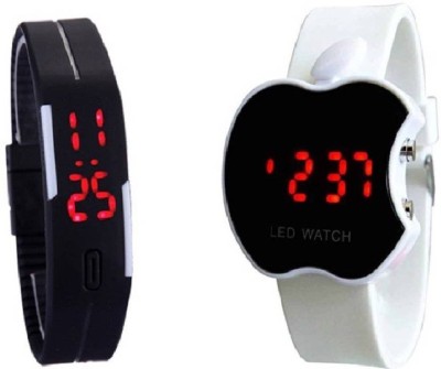 EVENGREEN Apple LED + Silicon Band New Gift Combo Watch - For Boys & Girls Watch  - For Boys & Girls   Watches  (Evengreen)