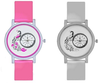 On Time Octus Octus Peacock Dial Combo Combo Of 2-OTP002 Watch  - For Women   Watches  (On Time Octus)