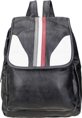 

AVMART Fashionable Leather look Black Formal Casual Backpack15 15 L Backpack(Black)