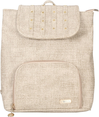 Horra Rivet Strap Backpack 2.5 L Backpack(Beige)